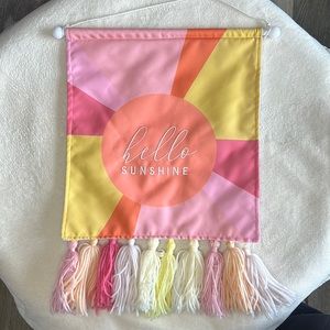 Hanging door decor flag